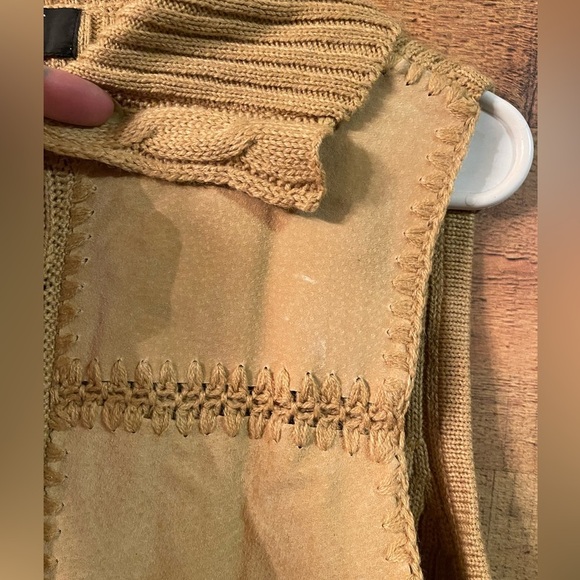 ♥️2XHP♥️Planet & Co vintage suede sweater vest - Picture 2 of 6